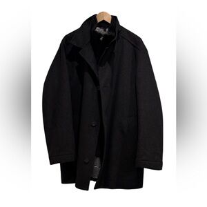 Hugo Boss Men's Black Pea Coat